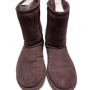 Womens Dark Purple Classic Short Uggs - Sz 5  - VGC